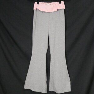 SHEIN - Petite | xs - extra small petite | Flared Gray Lounge Pants | Pink Waist